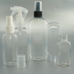 Oval shaped crystal clear PET bottles from Neville and More
